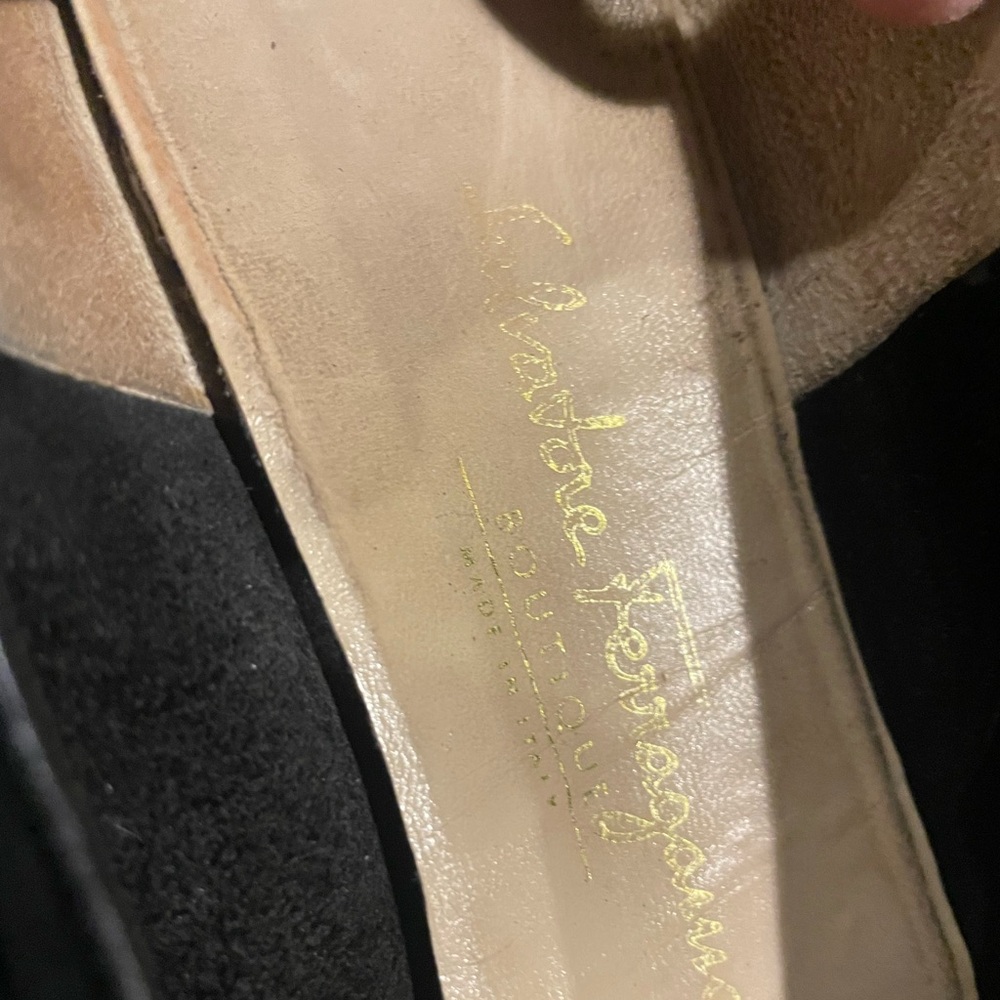 Salvatore Ferragamo Black Leather Shoes